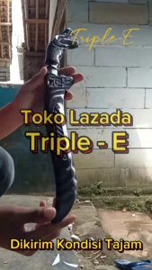 pisau sembelih baja motif ukiran naga realpict