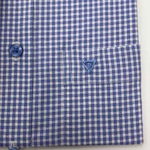 (8P2108)Áo so mi viettien ngắn tay lai ngang )Regular fit ( hơi ôm )