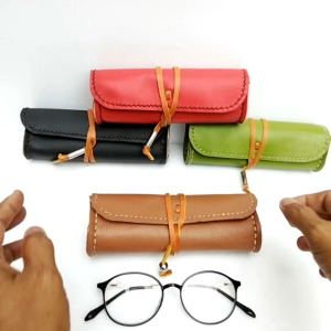 กระเป๋าใส่แว่นสายตาหนังแท้ Handmade ( Leather handmade glasses )