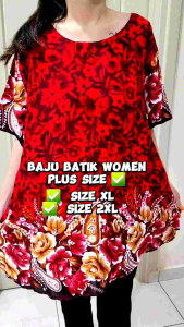 Baju Batik Mum Plus Size.