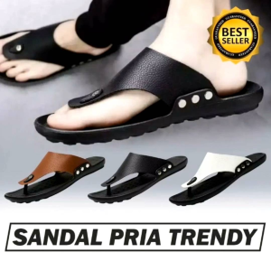 Sandal slop pria size 39-43 terlaris anti selip anti jebol tahan air
