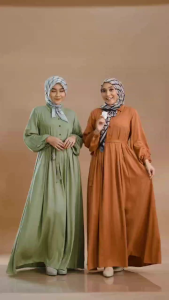 BAJU LEBARAN TERBARU/YOONA DRESS/GAMIS POLOS NADHEERA LUXURY