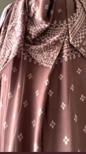 Gamis Dress Setelan Hijab Segi Empat - Gamis Wanita Rayon Diamond Ori Premium - Gamis Set Hijab Kombinasi