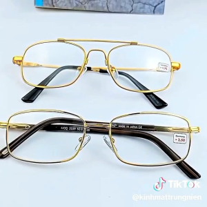 Combo 2 chiếc kính lão cổ điển tròng kính thuỷ tinh đủ số từ 0.5-4.0 độ