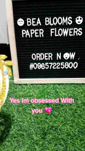 Cake topper set with flowers cake decorations