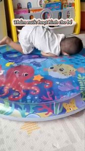 [TẶNG BƠM ĐƯỜNG KÍNH 100CM] Thảm Nước Nhún 1m Cho Bé Đệm Nước Mát Mùa Hè Đại Dương Cho Bé