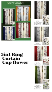 wonderland design 3in1 ring curtain semi blockout curtain
