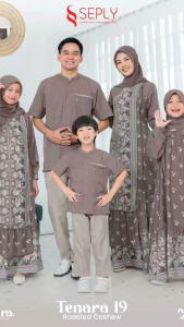 SEPLY Sarimbit Baju Keluarga 2025 Tenara 19 Roasted Cashew