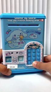 KIDZOONAA - MAINAN CELENGAN ATM / KARTU KUROMI MELODY ELEKTRIK KARTU GESEK