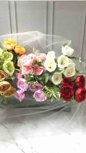 [AK X7] MAWAR DAVID AUSTIN KECIL X7 BUNGA PALSU ARTIFICIAL FLOWER PEONY KECIL BUNGA PEMANIS PELENGKAP BUNGA TANGAN HAND BOUQUET