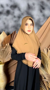 JILBAB INSTAN ANTEM RENDA BAWAH r.love by LATEEFA HIJAB