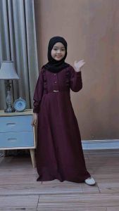 Gamis Inara Anak Linen Premium: Desain Nyaman & Bahan Berkualitas