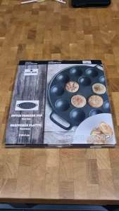 Mini Pancake Pan for Dutch Poffertjes | 23.5cm | Gas and Induction Compatible [Direct Import from The Netherlands]