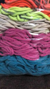 ห่วงถุงเท้า 3 กิโล 300 บาท สีสดใส ห่วงแข็งแรง ค้าถ่ายจากงานจริง