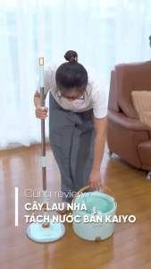 Cây Lau Nhà Thông Minh Tách Nước Bẩn Kaiyo | Giặt Sạch Bông Lau - Tiết Kiệm Nước