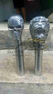 Tuas Tongkat Shift Gear Knob Manual Persneling Mobil/Truck Universal Alumunium Solid Karakter