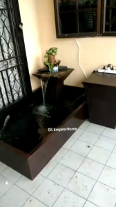 S60 Brown 5x3 Water Pond with Filter Feng Shui Fountain Kolam Air Sandstone Garden Water Feature Balinese 风水流水喷泉瀑布池 Fish