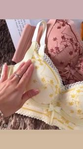 🇲🇾 Ready Stock High Quality 2.2～2.5cm Push Up Bra（4 Hooks）Wireless Bra(Tidak Dawai+Span Tebal+Tepi Besar) 加厚内衣加厚文胸小胸内衣AA杯内衣聚拢内衣Push Up Bra