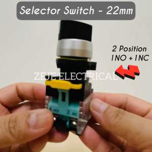 22mm - Electrical SELECTOR SWITCH - 2P/3P - zeje