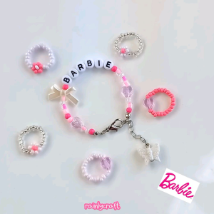 Gelang Manik Custom Nama Barbie Series