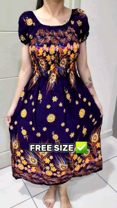 BAJU BATIK FIT/MINI DRESS/LADY FREE SIZE GOOD QUALITY