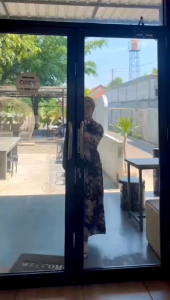 MIDI DRESS Kalana Busui Friendly Rayon Viscose Premium motif bunga