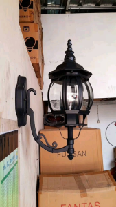 Garansi Lampu Dinding Outdoor Waterproof Kode 1003 G/S Hitam Tahan Air - Anti Karat
