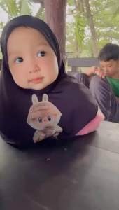 jilbab anak lucu LABUBU BAYI 0 - 4 th kerudung anak labubu