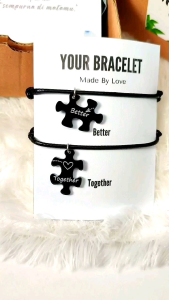 GELANG PUZZLE COUPLE MAGNET + BOX