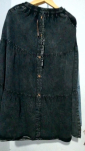 rok susun model kerut payung.kancing depan.model kekinian