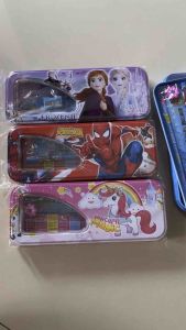 Tempat Pensil Kaleng Karakter Kartun K 658 set tulis