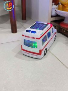 Xe cấp cứu xe cứu thương chạy pin có đèn và âm thanh 22cm 89-2689 peekabootoys