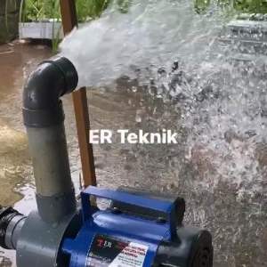 POMPA AIR MODIFIKASI 15 inch Alkon PVC Anti Karat 250 WATT Sanyo Obohan Kolam 15” Dim 1.5