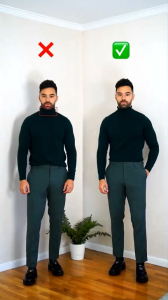 Kaos Turtleneck Lengan Panjang: Model Jas Blazer & Casual