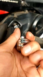 TUTUP OLI MOTIF FULL BESI CROME