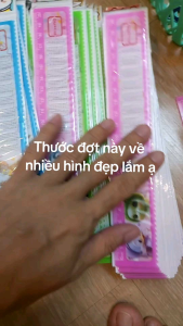 Combo 10 cây thước nhựa học sinh 20cm in họa tiết hoạt hình siêu dễ thương