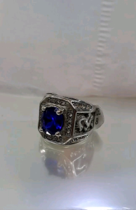 Cincin pria naga batu asli catam safir natural (61)