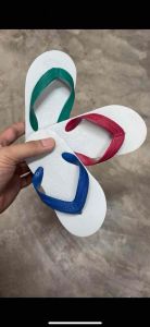 DKK.TH รองเท้าแตะแบบหนีบ สไตล์ช้างดาว ทำจากยางพารา หน้าขาวสุดคลาสสิค ไม่ดีดน้ำ พื้นนื่ม