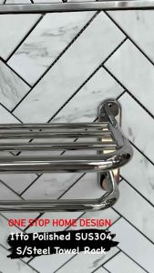 🌈ITTO🌈 POLISHED SUS304 S/STEEL TOWEL RACK