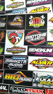 STIKER SOUNDSYSTEM / STIKER PACK ISI 38 BIJI BAHAN CROMO