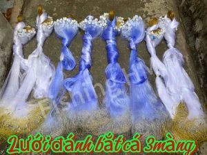LƯỚI 3 MÀNG BẮT CÁ HÀNG ĐẶT THỢ CHIỀU CAO 2M3M CHIỀU DÀI 80M