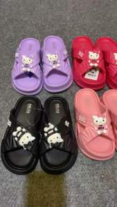 Sandal Slop Tali Silang Hello Kitty Sandal Fashion Terbaru Lucu