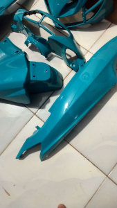 cover full body halus motor Yamaha Mio smile warna tosca/full body halus motor Mio smile tosca