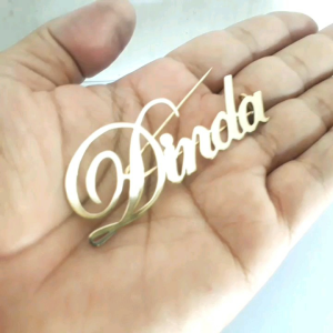 Bross Nama Bisa Custom Nama Sendiri Warna Gold