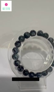 10mm Black Marble Vintage Volcanic Stone Beads Fashion Charm Jewelry Bracelet Bangles Cuff for Men Cleansed