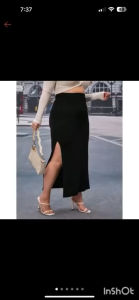SLIT SKIRT PLUS SIZE - PLUS SIZE SKIRT