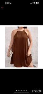 HALTER DRESS PLUS SIZE - SKATER DRESS PLUS SIZE - MIDI DRESS PLUS SIZE
