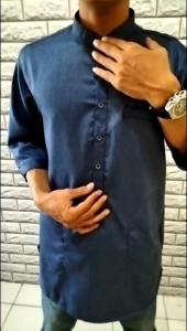 Koko kurta 3/4 polos BRAND IJTIHAD bahan katun madinah FODU premium