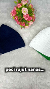 Peci Rajut Dewasa Model Nanas/Peci Rajut Polos Dewasa Premium/Peci Rajut Dewasa