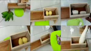 ALAT PENGIRIS BAWANG DAN ANEKA KERIPIK BAHAN KAYU JATI JAWA